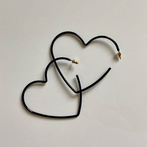 Kate Spade Heart Hoops
